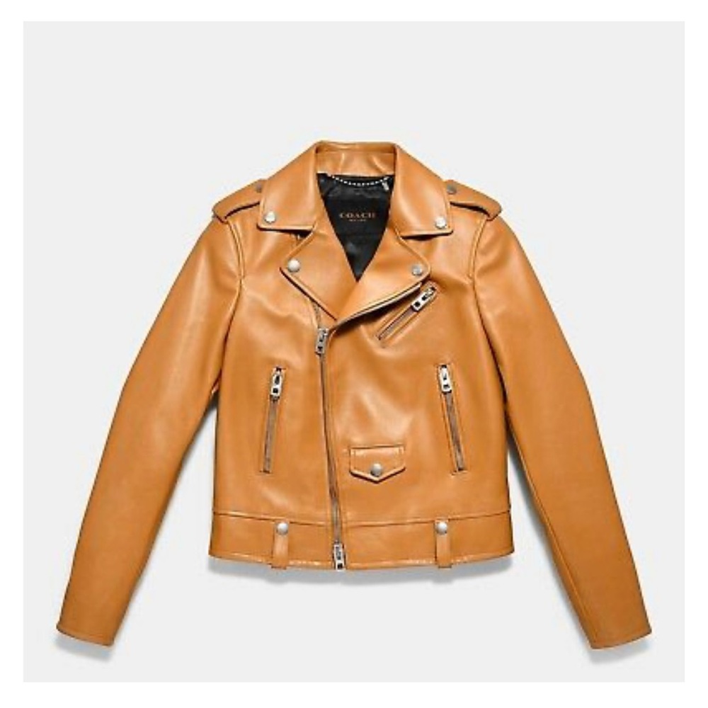 Brand New! Coach! Moto Jacket, Leather Jacket!